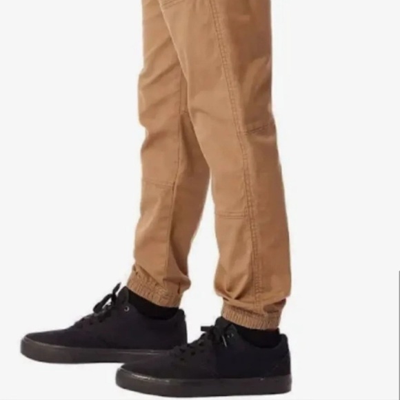 Unionbay Youth Jogger School Uniform khaki Pants size 10/12 Drawstring waist - Picture 5 of 11